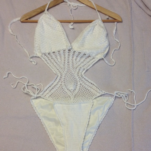 White Crocheted Swimsuit