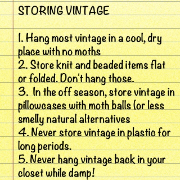 VINTAGE TIPS