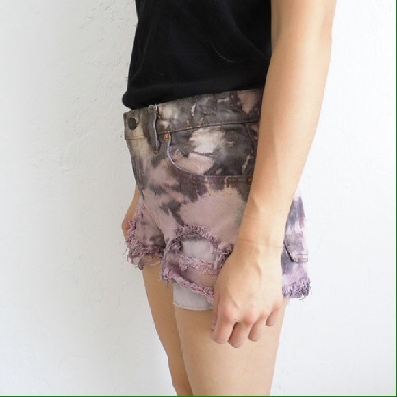 Levi's Denim - Tie Dye Levi's Cutoffs High Waist Shorts 27W Sz 4