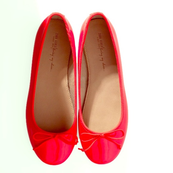 NWT Zara ballerina flats kids 4 or women 6