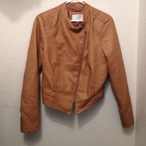 Brown leather jacket
