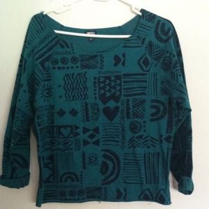 Teal sweater