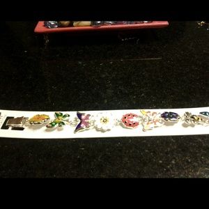 Spring theme charm bracelet