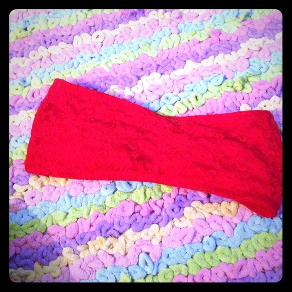 Red Lace Bandeau