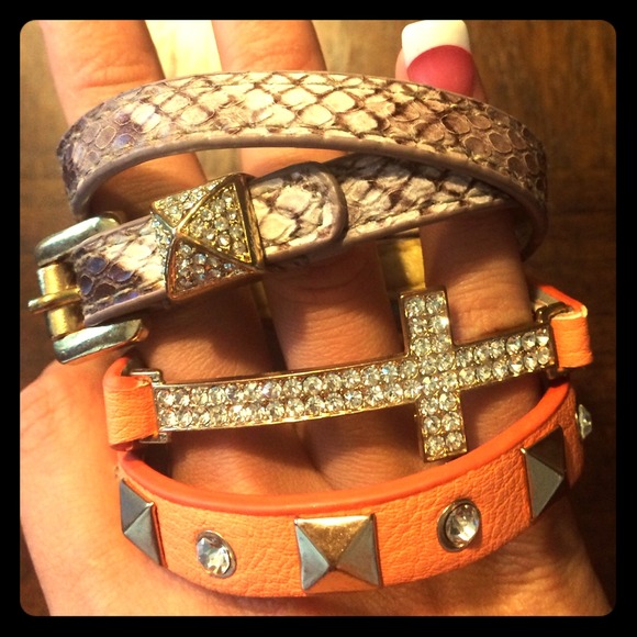 Two wrap around bracelets