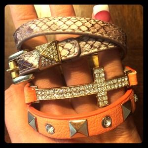 Two wrap around bracelets