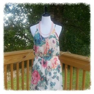Floral chiffon dress