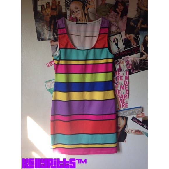 Multicolored Body-con Dress