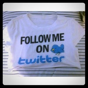 Follow Me on Twitter Crop Top