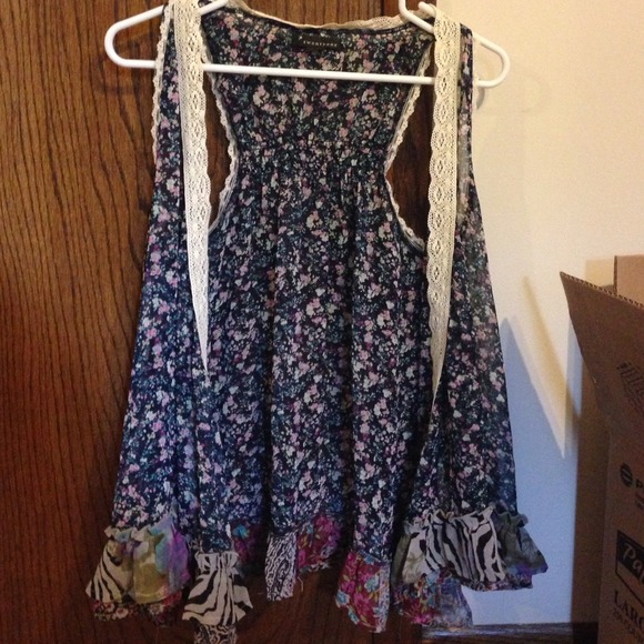 Floral tank cardigan