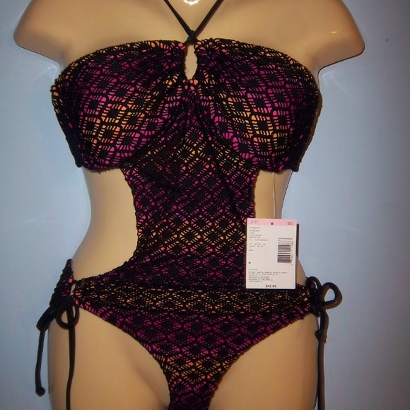 Crochet multicolor monokini