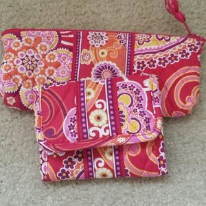 Vera wallet and brush bag