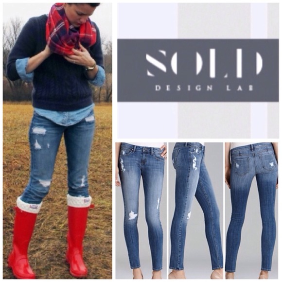 Sold Design Lab Denim - Distressed Skinny Jeans By Sold Design Lab.  NWT.