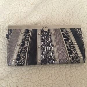 Black and silver wallet