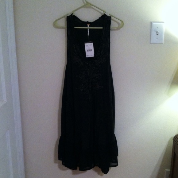 Trendy Black Free People Comfy Dress - Picture 3 of 4