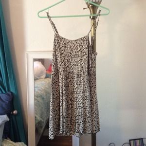 floral black & white dress