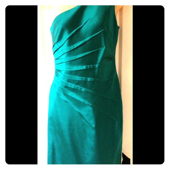 Gorgeous David Meister Satin Style Cocktail Dress