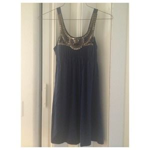 2/$13 Navy blue beaded dress