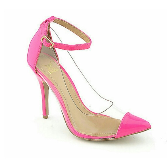 Never worn neon fuchsia shoes
