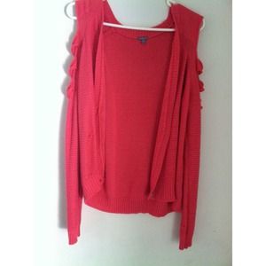 Pink knit sweater