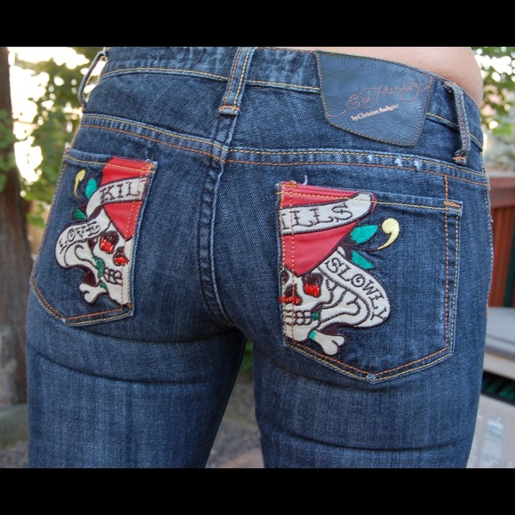 Ed Hardy Love Kills Slowly Jeans Dark