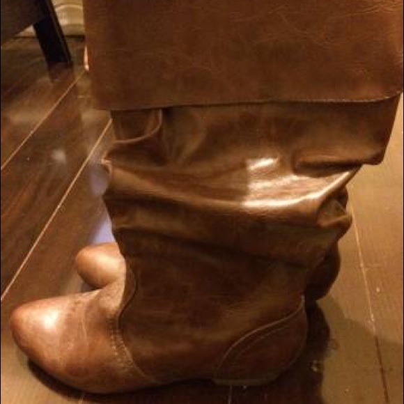Slouchy brown boots from Kohls