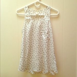 Anchor print tank by Needle and Thread.