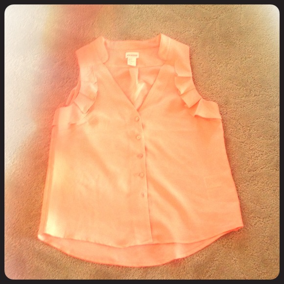 Classic coral orange H&M Blouse! Worn once!!