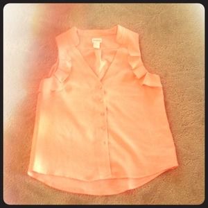 Classic coral orange H&M Blouse! Worn once!!