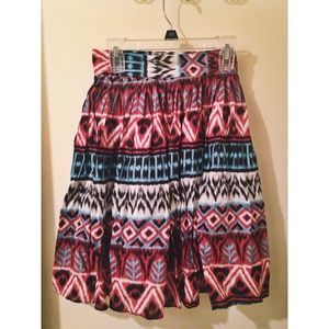 Aztec/Tribal Tie Back Skirt