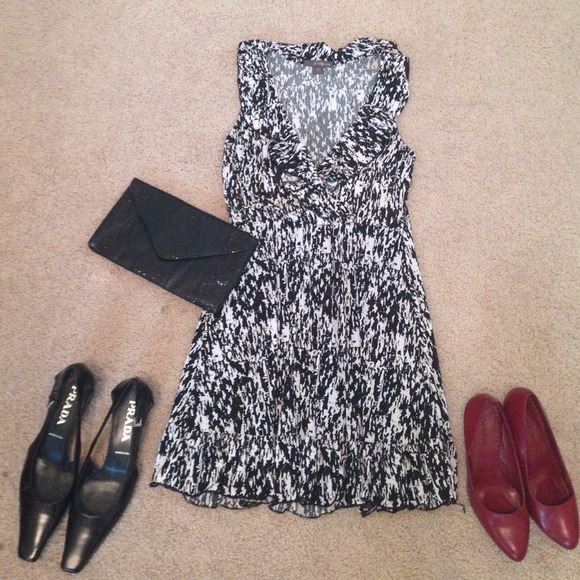Black and white dress