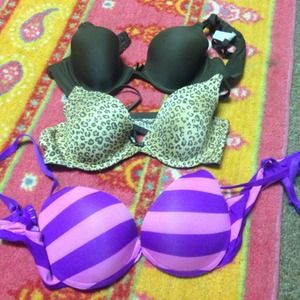 32 A bras brown and cheetah Jessica Simpson