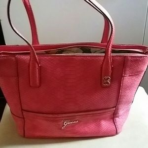 Guess hot pink purse