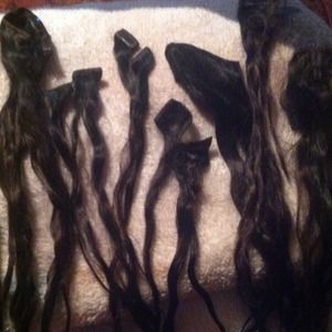 20in extensions 120 grams Brown REAL HAIR❤️