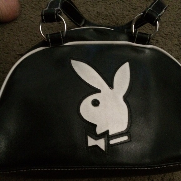 Playboy black bowler bag