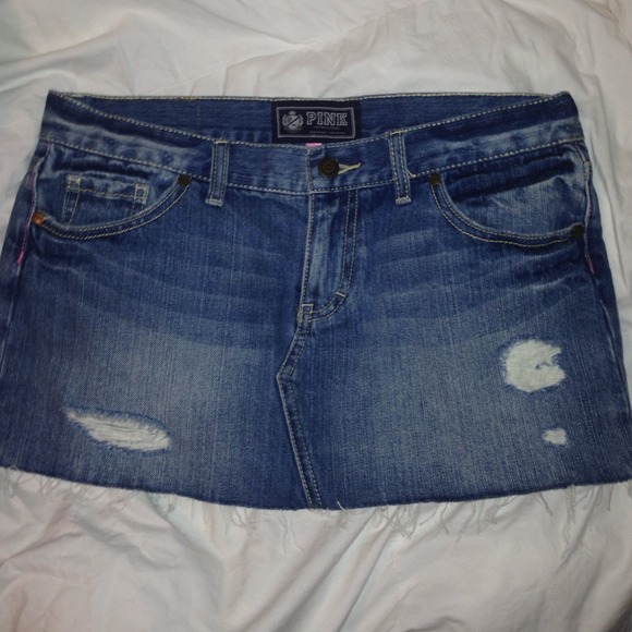 Pink Jean Skirt