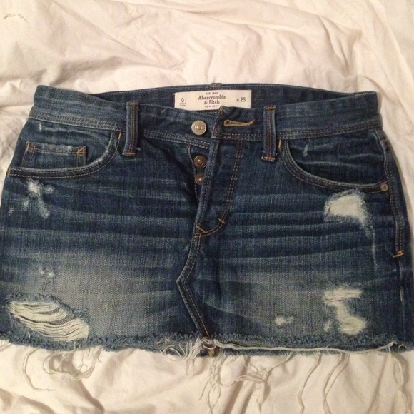 A&F jean skirt