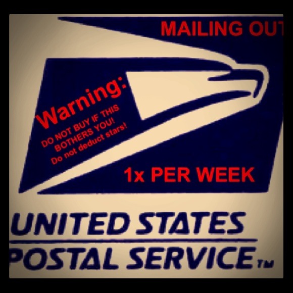 I mail out once weekly as a rule, family first.
