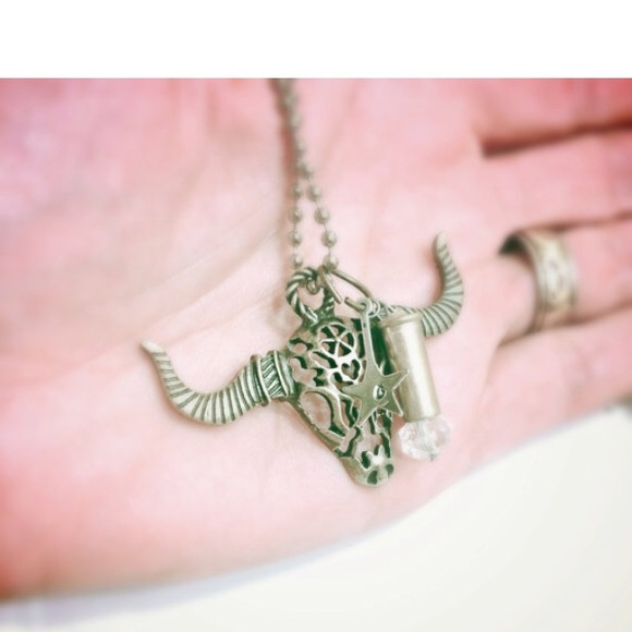 Western bullet shell necklace