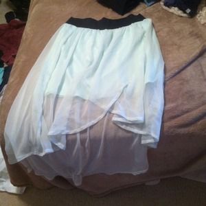 Large Charlotte Russe high low skirt