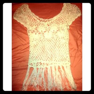 Very cute cream colored crop top