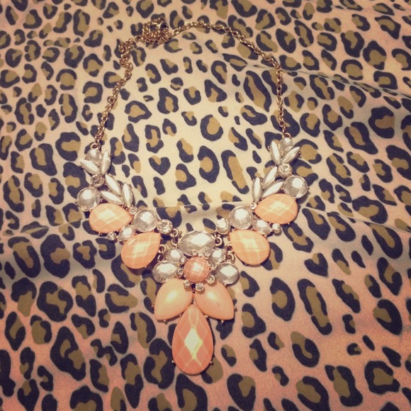 Coral and white necklace reserved for @sarahhm