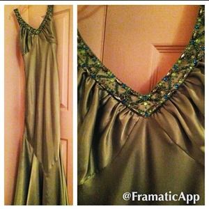 Stud Detailed Prom Dress