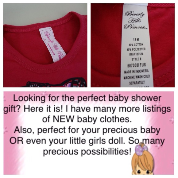 #51 Beverly Hills Princess fuchsia Top - Picture 3 of 4