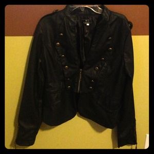 Fo-leather biker jacket