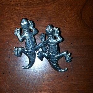 Lizard shaped earrings