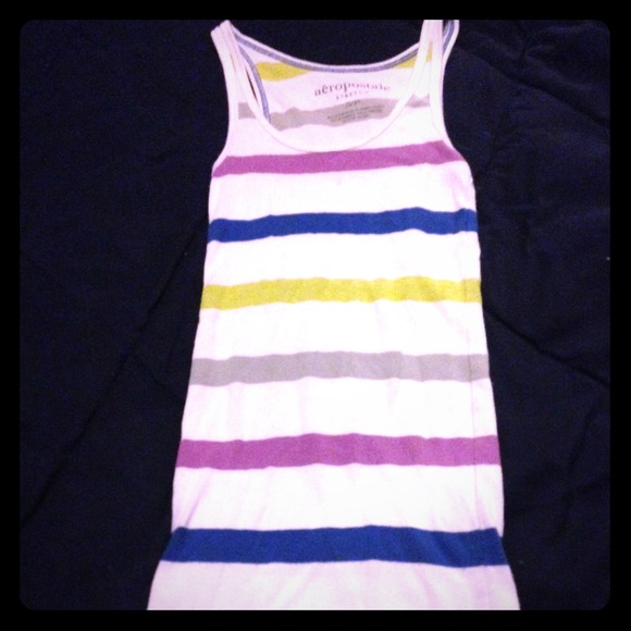 Stripped tight tank top