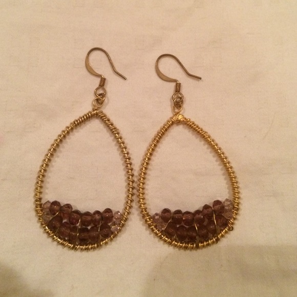 Gold & Amethyst earrings