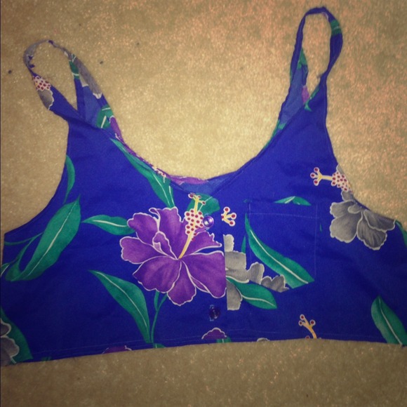 Hawaiian Flower Crop Top