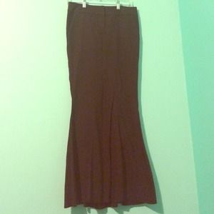 Long Brown Bebe Mermaid Skirt
